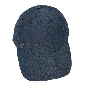 Michael Kors Denim‎ Baseball Cap With Metal Hook Accent & Adjustable Strap NWT